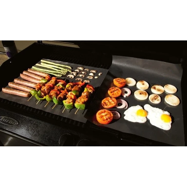 Home 2-Pack Jumbo BBQ & Oven Liner Baking Mats - Non-Stick Grill & Oven Baking Sheet