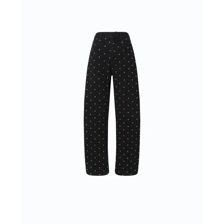 Pantalon barrel clouté - 24