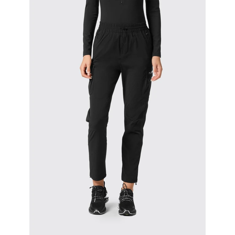 High-Waisted Slim Fit Technical Fabric Cargo Trousers (AADCWJT2013STE003N02)