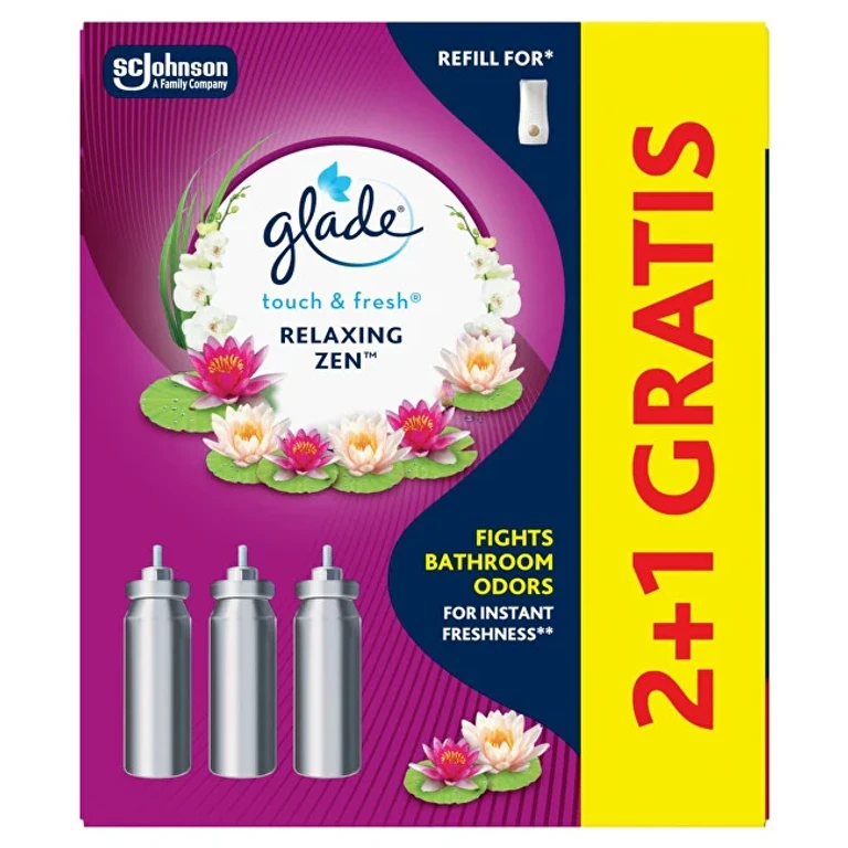 Touch & Fresh Relaxing Zen 2+1 air freshener Ricarica set