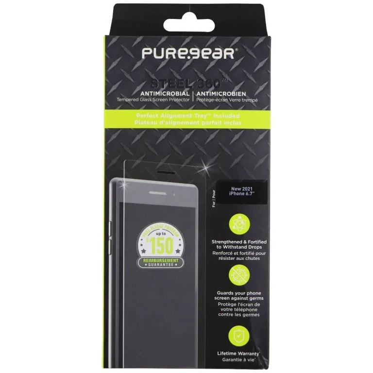 Steel 360 Tempered Glass Protector for Apple Iphone 13 Pro Max - Clear