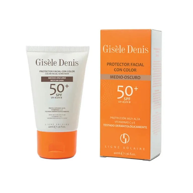 Color Facial Sunscreen Spf50+ Medium/Dark 40ml — Facial Sunscreen