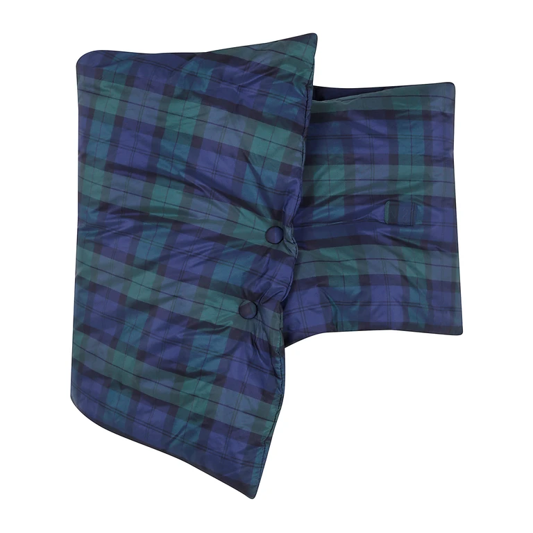 N° 21 Padded Tartan Scarf in Green Technical Fabric (69115410Q561)