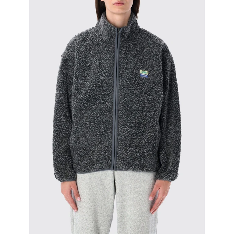 Cropped Fleece Jacket with High Neck and Zip Closure (HOK16CANTRACHITE)