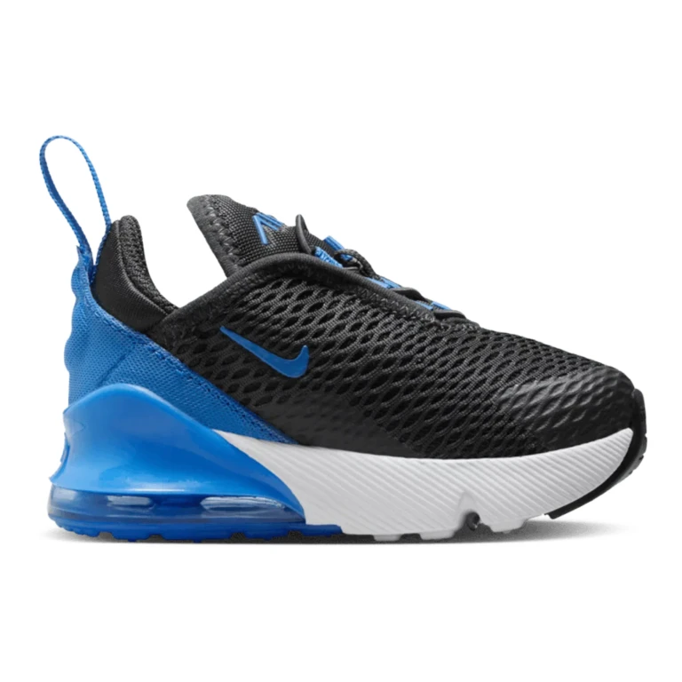 Air Max 270 Baby/Toddler (TD) Sneakers - Black/Photo Blue Mesh Low-Top