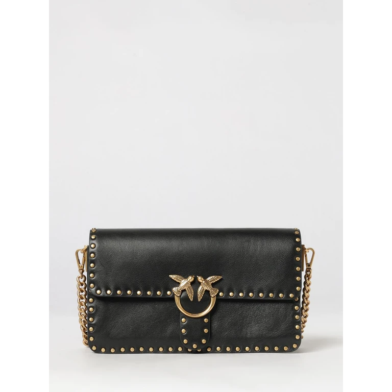Love Bag Slouchy Studded Leather Crossbody Bag with Love Birds Logo (107664A2JGZ99Q)