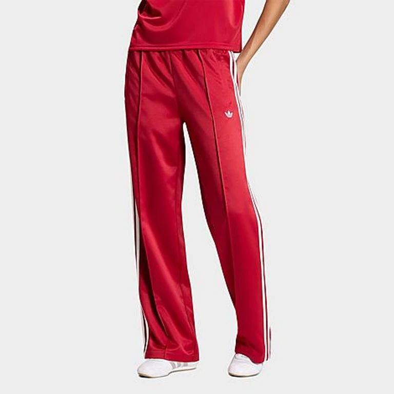 Calça de moletom adidas Originals Satin Superstar Loose em Team Victory Red/White