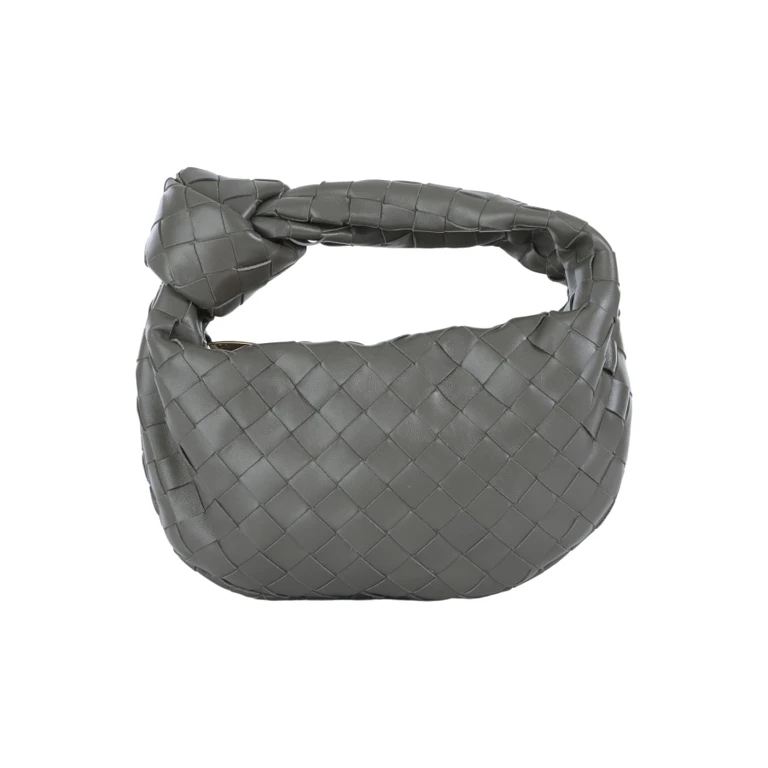 Grey Leather Mini Jodie Bag