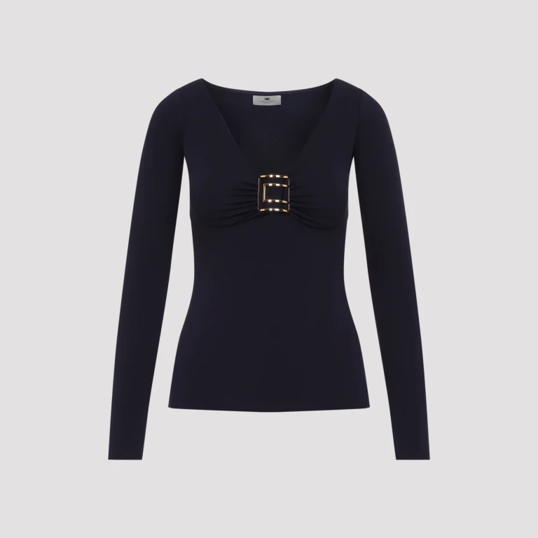 Elisabetta Franchi Top - Bleu (MD00567E2H88)