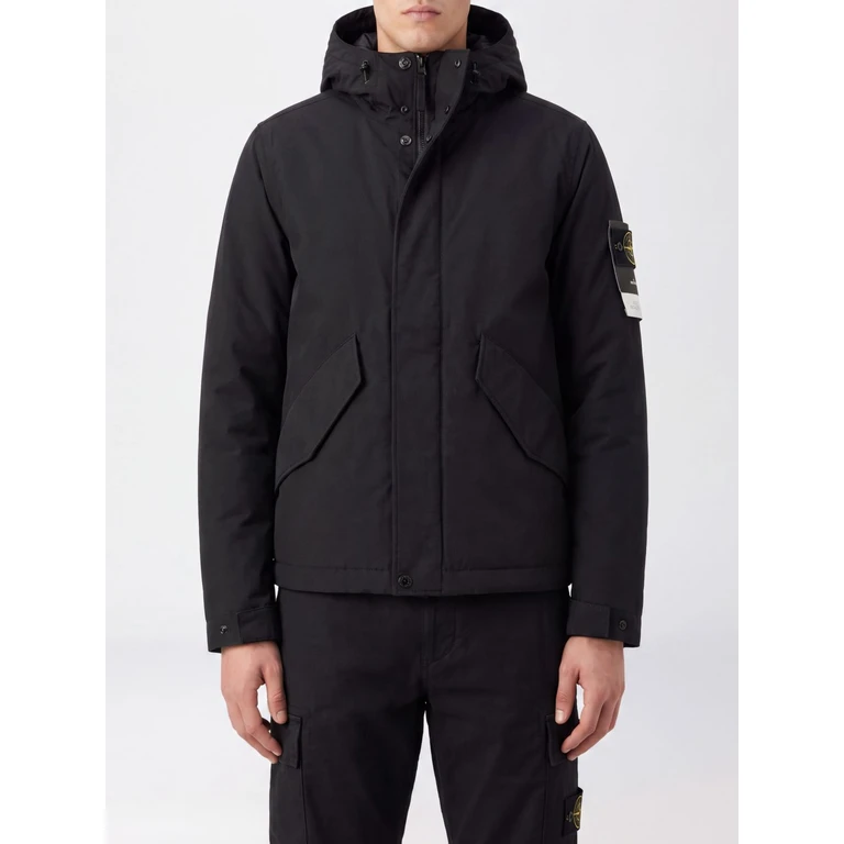 Windbreaker in nylon riciclato Stone Island con logo bussola