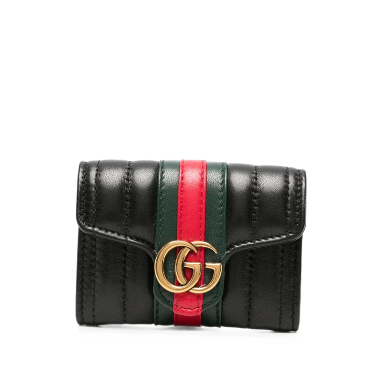Gucci GG Marmont Web-stripe Wallet