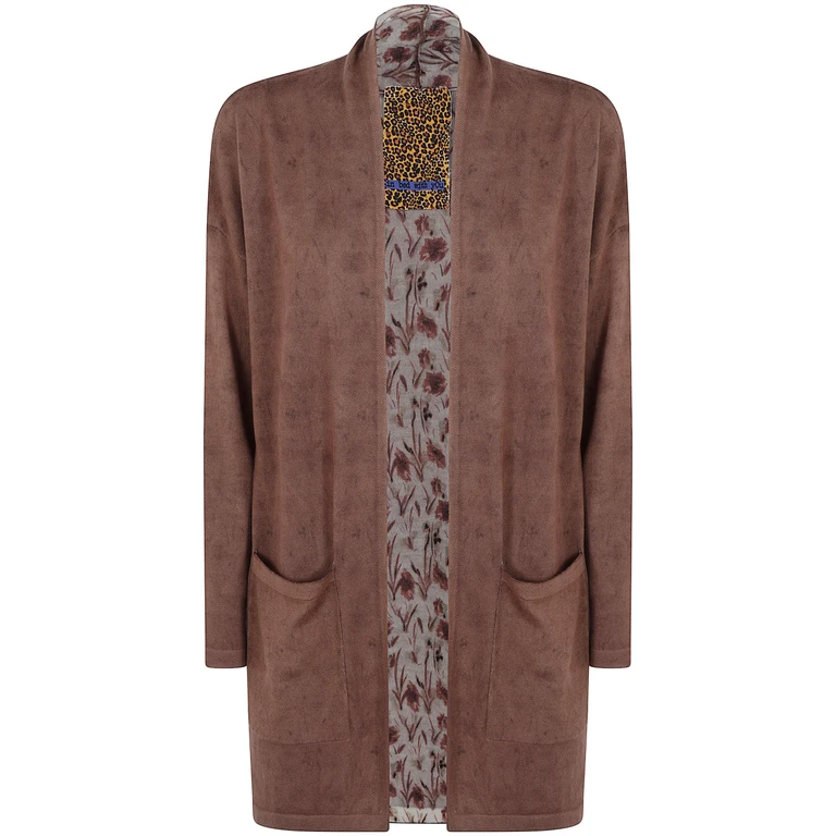 Jacket Reversible Shawl "Zb53 268 Floral Print"