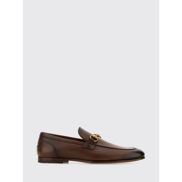 Mocasines Gucci Horsebit en piel de becerro marrón