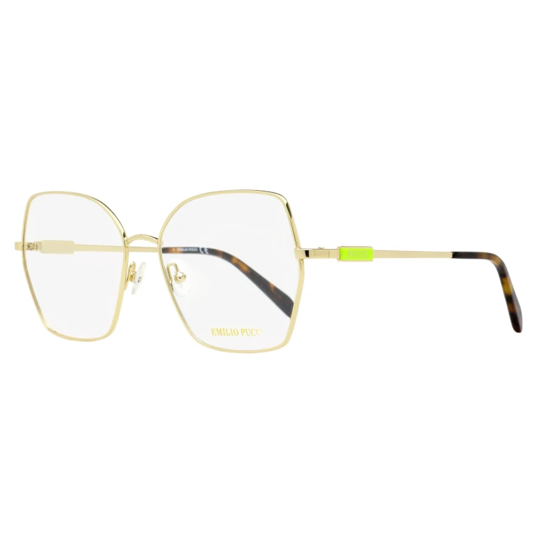 Emilio Pucci Full Rim Geometric Butterfly Eyeglasses