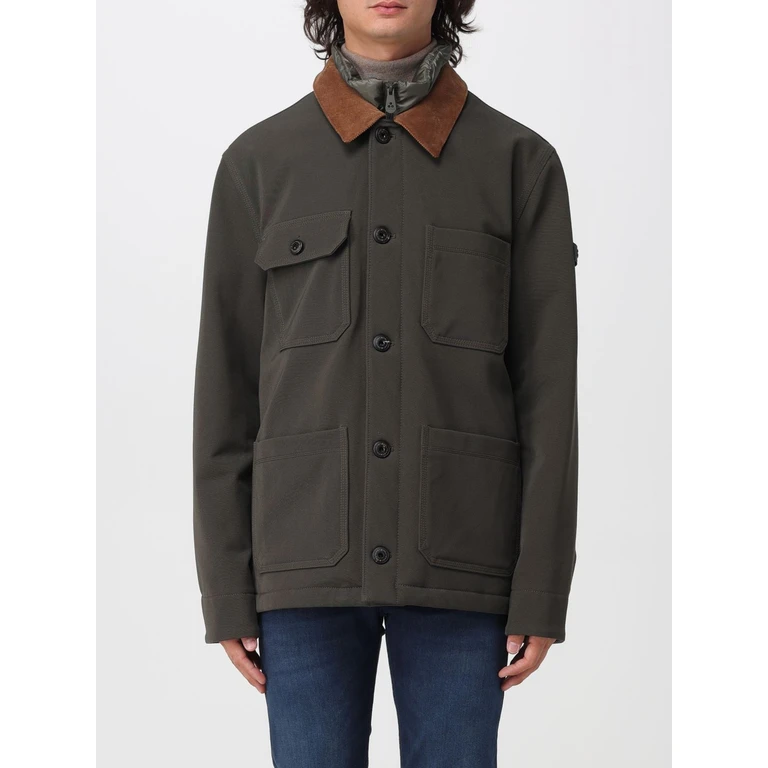 PEUTEREY Jacket Men color Green (PEU597701192052689)