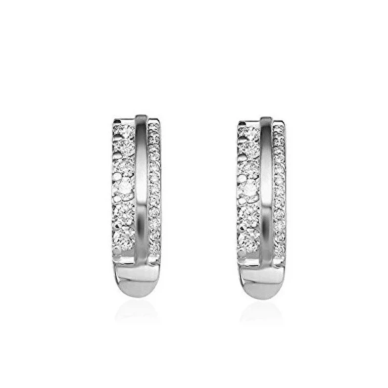 Matching silver Orecchini con zircons SVLE1050XH2BI00