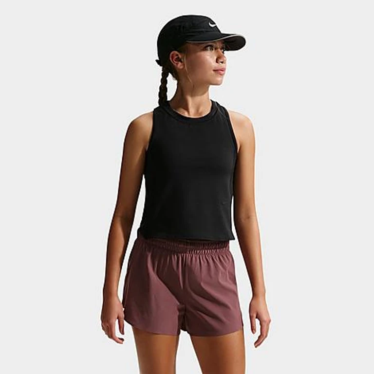 Top sin mangas Nike Girls' Big Kids MAVN Dri-FIT en negro