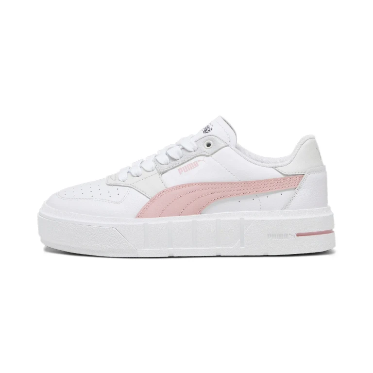 Womens Cali Court Leather White/Pink