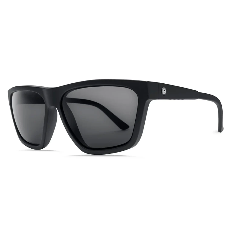 Road Glacier Sunglasses - Matte Black - Grey Polarized Plus Lens - Men's