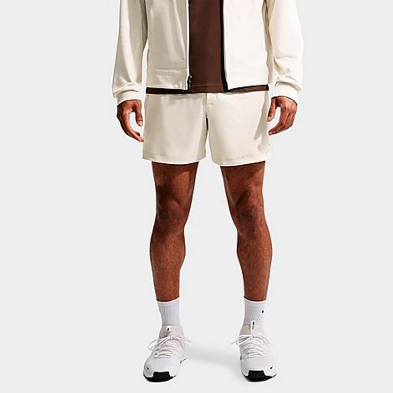 Nike Men's Primary NanoKnit Dri-FIT 7" Performance Shorts in Light Orewood Brown/Sail/Heather Size: XS