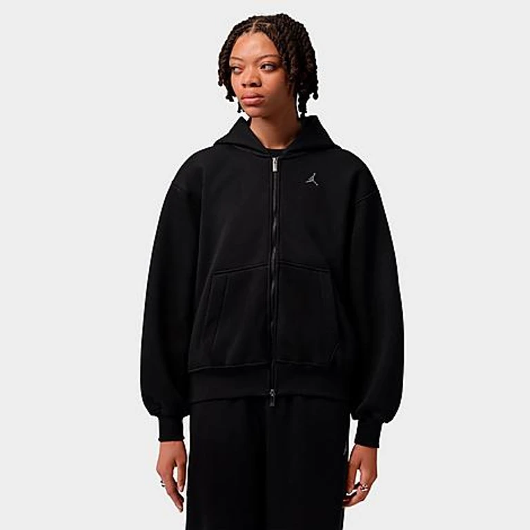Brooklyn Full-Zip Hoodie in Schwarz