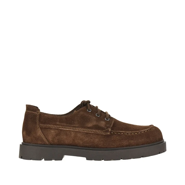 Suede leather lace-up shoes Man 44