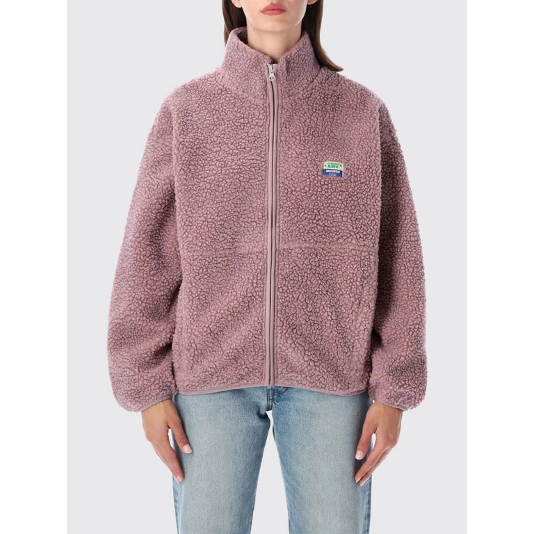 Cropped Fleece Jacket with High Neck and Zip Closure (HOK16CPRUNELLEC)