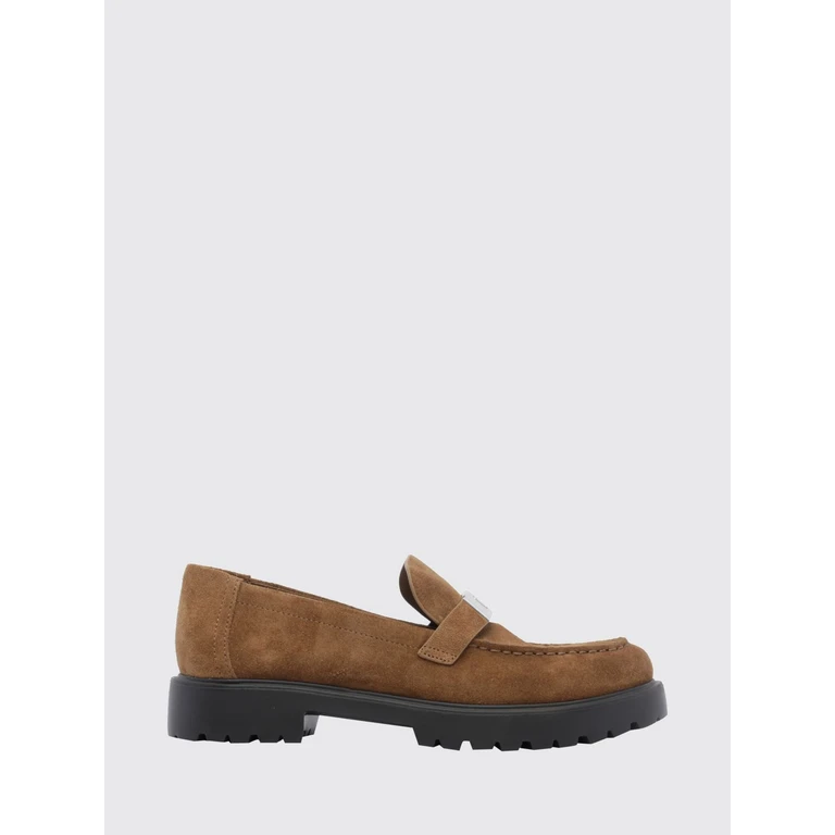LeeLee Penny Loafers en daim marron