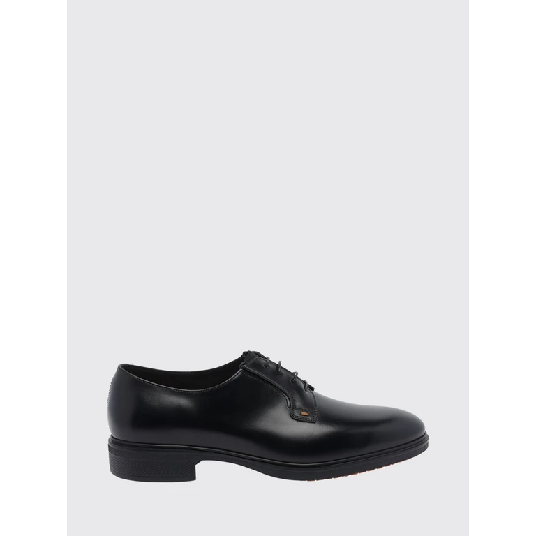 Chaussures Derby Brogue Santoni en noir