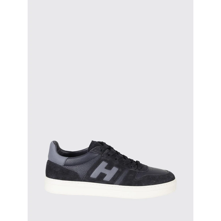 H668 Two-Tone Sneakers in Hammered and Suede Calfskin (HXM6680FZ00VGP760G)