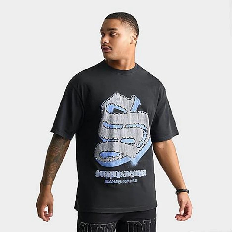 Men's Super Graphic T-Shirt in Black Wash Size: Small
