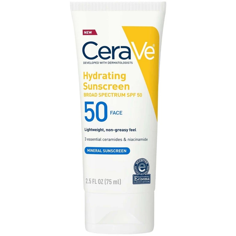 100% Mineral Hydrating Face Sunscreen SPF 50 (2.5 fl. oz.)