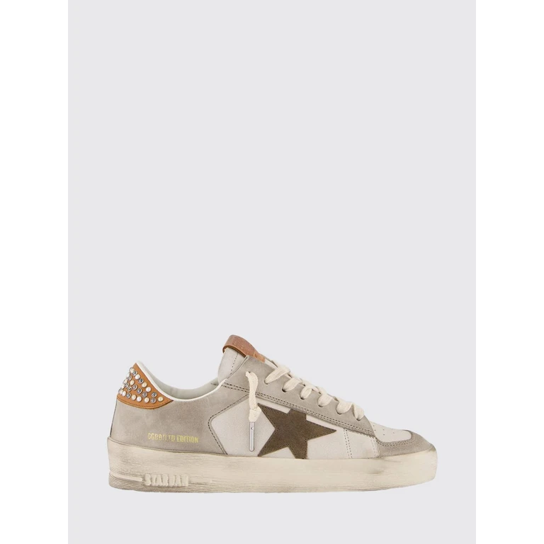 Stardan Distressed Leather Sneakers with Studs (GWF00667F00786883215)