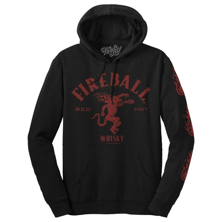 Fireball Whisky Dragon Hooded Sweatshirt - Black