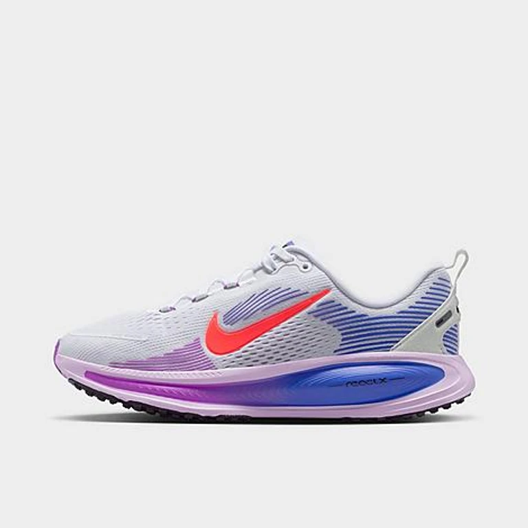 Big Kids Vomero 18 Running Shoes in White/Violet Mist/Sapphire Size: 1.0