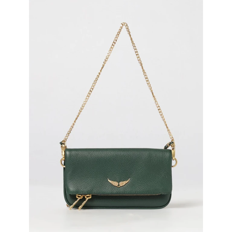 Rock Nano Grained Calfskin Leather Crossbody Bag with Logo (LWBA03975302)