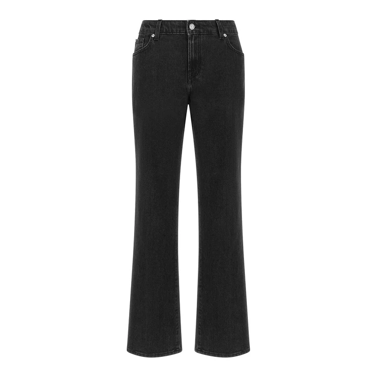 7 For All Mankind Jean Évasé - Noir (7UC90C31U73PH)