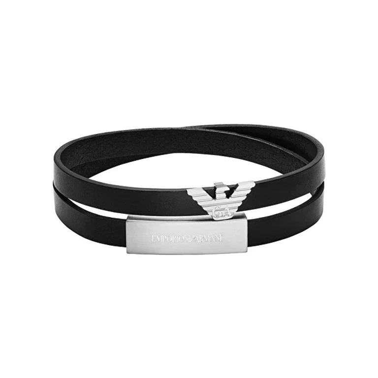 Double leather Bracciale Eagle Logo EGS3311040