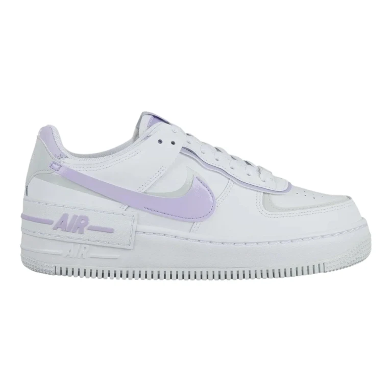 Air Force 1 Shadow Women's Sneakers - White & Lilac Bloom Low-Top