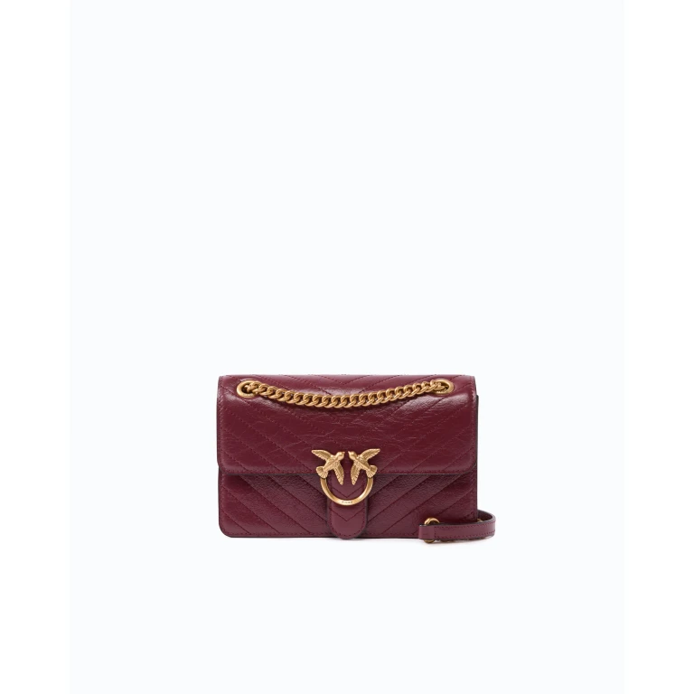 Petit sac à main Mini Love Bag One Light en cuir à chevrons