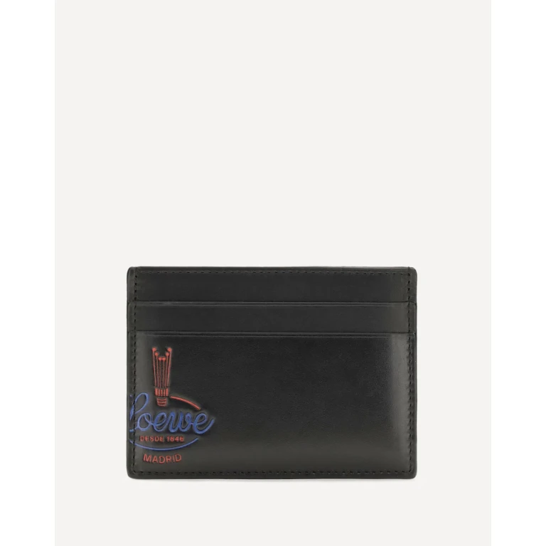 Glossy calfskin Card Holder Male UNI