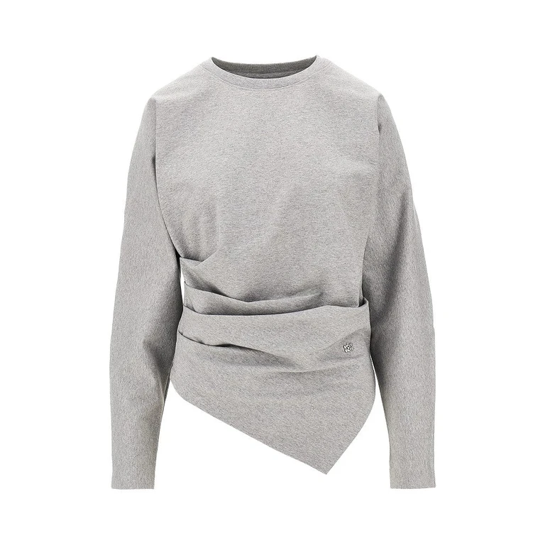 Top drapé en jersey extensible