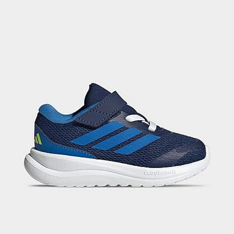 adidas Kids Toddler Runfalcon 6 Hook-And-Loop Stretch Lace Casual Shoes in Dark Blue/Bright Royal/Lucid Lemon Size: 4.0