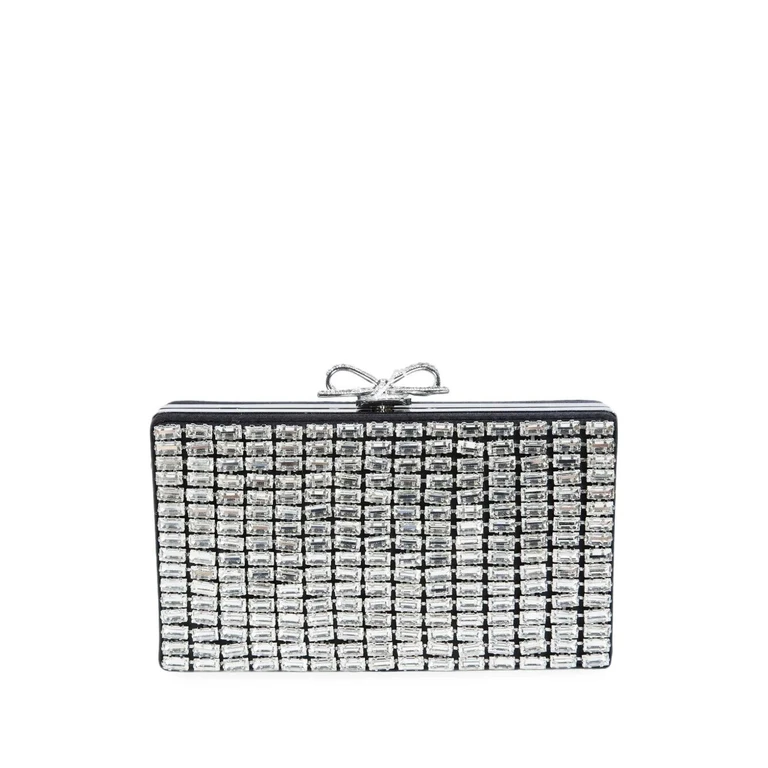 Pochette Crystal Brown "Chaimail Clutch Bag"