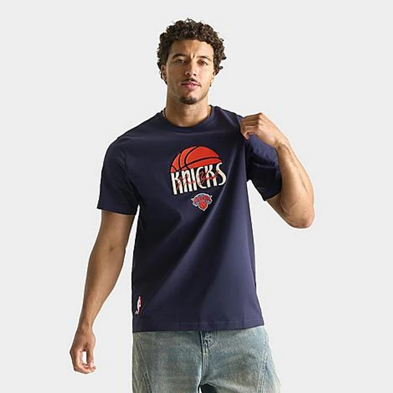 New York Knicks NBA First Team T-shirt in middernachtblauw