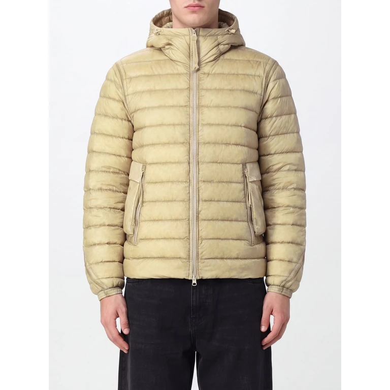 C. P. COMPANY Short Nylon Puffer Jacket with Iconic Goggle Hood (21CMOW126A110416A120)