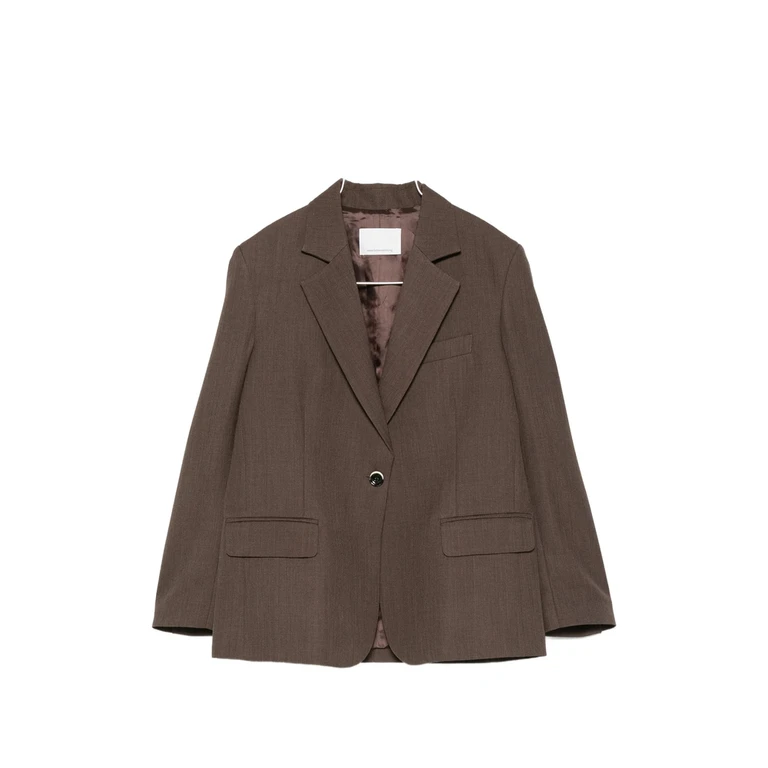 Single-breasted Notched-lapels Blazer