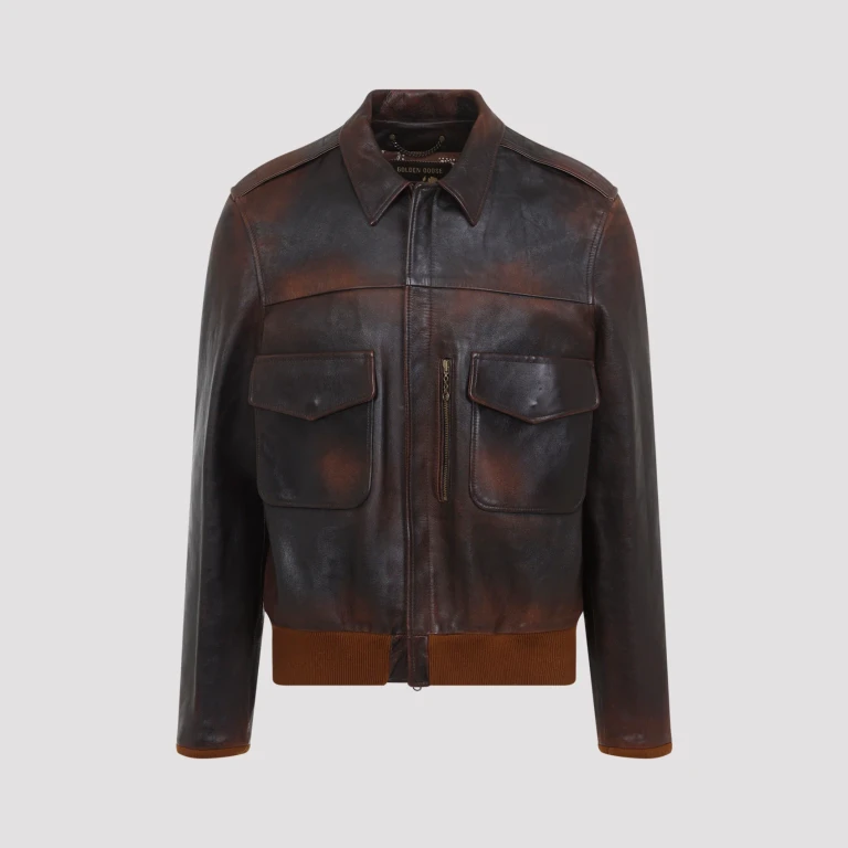 Leather Bomber Jacket