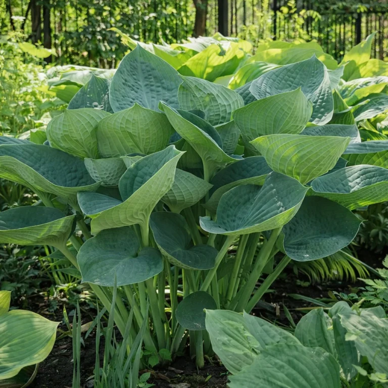Giant Hosta - 6 Bare Roots - Large Rich Green Foliage Low Maintenance Shade Tolerant Perennial Garden Plants