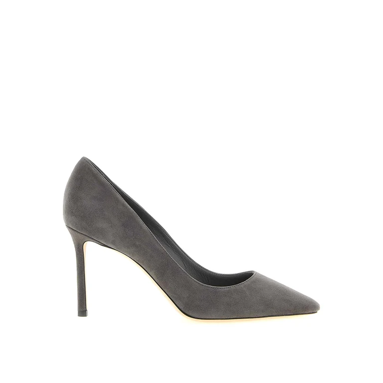 Romy pumps van suède met puntneus en stilettohak
